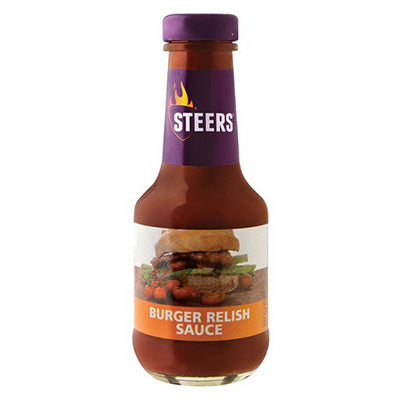Steers Sauce Burger Relish 375ml - BB 09/12/2023